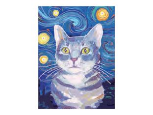 Graine Creative - kit mosaïque diamant artisanal - chat - 30 x 40 cm