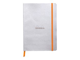 RHODIA Rhodiarama - Carnet souple A5 - 160 pages - ligné - argent