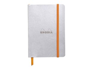 RHODIA Rhodiarama - Carnet souple A5 - 160 pages - ligné - argent