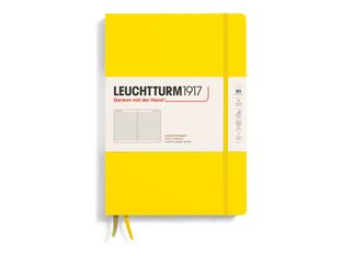 Leuchtturm1917 - Carnet de notes rigide - composition B5 - ligné - jaune citron