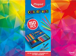 Maped Color'Peps - Kit de coloriage 150 pièces - boîte carton décorée