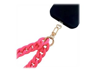 JAYM - Tour de cou fashion avec attache - 1.20m - Rose fluo