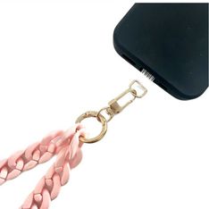 JAYM - Tour de cou fashion + attache - 1.20m - rose