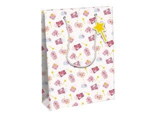Clairefontaine Excellia - Sac cadeau - 26,5 x 14 x 33 cm - magie - rose