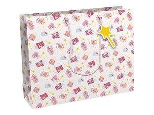 Clairefontaine Excellia - Sac cadeau - 37,3 x 11,8 x 27,5 cm - magie - rose