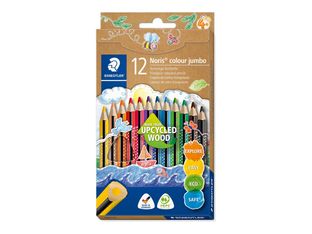 STAEDTLER Noris 188 - Pack de 12 crayons de couleur jumbo