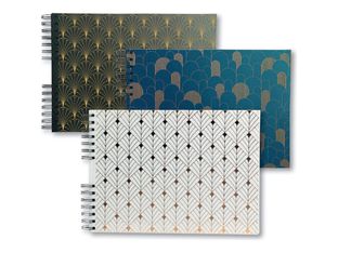 Exacompta Neo Deco - Album photo spiralé - 50 pages - 32 x 22 cm - noir