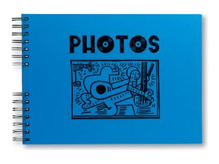 Exacompta Musicart - Album photo spiralé - 50 pages - 32 x 22 cm - bleu