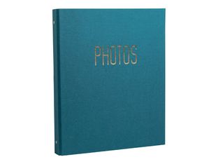Exacompta OfficeByMe - Album photo classeur - 60 pages noires - bleu canard