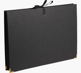 Exacompta OfficeByMe - Trieur extensible 18 compartiments A4 - fermeture à ruban - noir