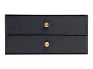 Exacompta OfficeByMe - Module de classement 2 tiroirs - pour A4+ - noir