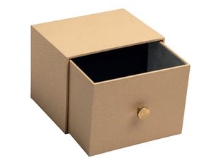 Exacompta OfficeByMe - Boîte à photos/fiches A6 - 1 tiroir - 4 intercalaires - beige