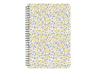 Oberthur Bilbao - Carnet de notes souple - B6 - ligné - 200 pages - fleurs