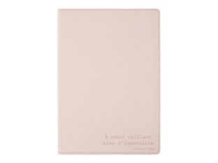 Oberthur Kazan - Carnet de notes A5 - ligné - 160 pages - blush - papier ivoire
