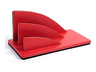Quo Vadis Satiny - Trieur éventail 2 compartiments - 23,5 x 10 cm - rouge