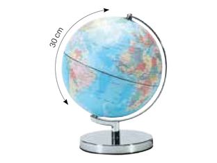 Sign - Globe lumineux tactile - 30 cm (diamètre) - bleu/base métallique