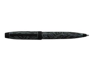 Enzo Varini Taormina Carena - Mini stylo à bille acier noir motif gris