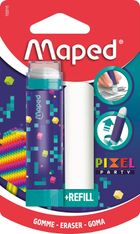 Maped Pixel Party - Gomme tube + 1 recharge gomme (blister)