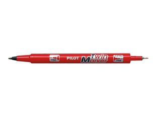 Pilot TWIN MARKER - Marqueur permanent - double pointe fine et extra fine - rouge
