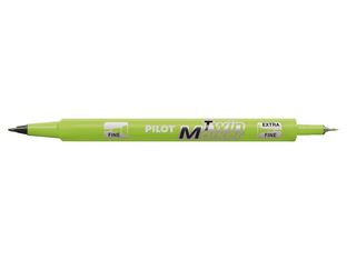 Pilot TWIN MARKER - Marqueur permanent - double pointe fine / extra fine - vert clair