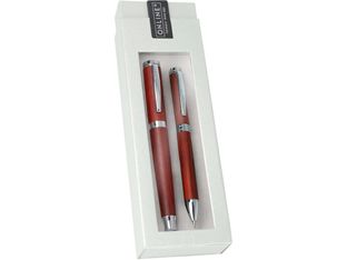 Online Nature Style - Parure de stylo plume et stylo à bille - bois de rose