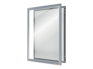 Nobo Impression Pro - Présentoir - montable sur mur - pour A4 - blanc, transparent