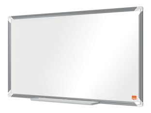 Nobo Premium Plus - Tableau blanc - montable sur mur - 71 x 40 cm - émail - magnétique - blanc