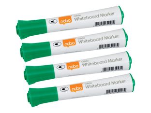 Nobo Glide - Pack de 10 marqueurs effaçables - pointe ogive 2 mm - vert
