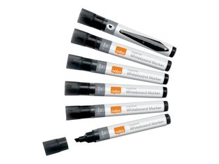 Nobo Liquid Ink - 10 Marqueurs - non permanent - pour verre, tableau blanc, émail  - 4 mm - noir