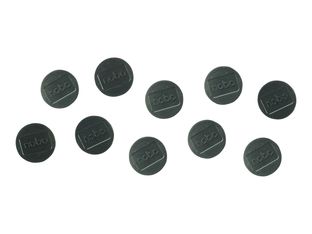 Nobo aimant - 3,2 cm de diamètre - noir (pack de 10)