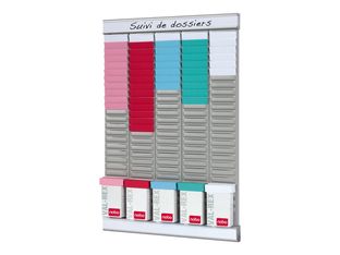 Nobo Weekly Planning Kit - planning à cartes - 480 x 320 mm