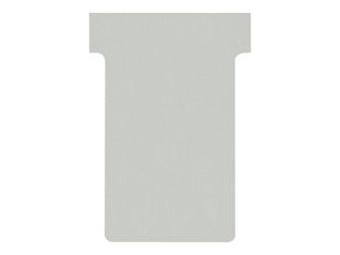 Nobo fiche en T - 4.85 x 8.5 cm - gris (pack de 100)