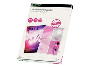 Leitz - 100 pochettes de plastification A3 (303 x 426 mm) - 125 microns- brillant