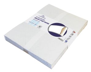 La Couronne - 10 Pochettes bulles d'air papier  240 x 340 mm - Bicouche 100 gr - kraft blanc - bande auto-adhésive