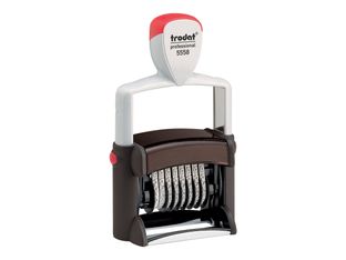 Trodat Professional 5558 - Tampon - auto-encreur - noir - nombre - 8 caractères - 5 mm - 40 mm de large