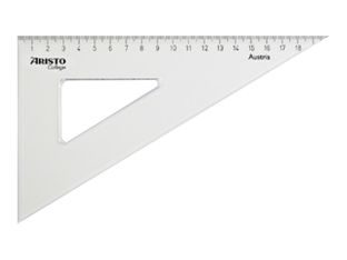 Aristo College - Équerre 30 cm - 45° - transparent