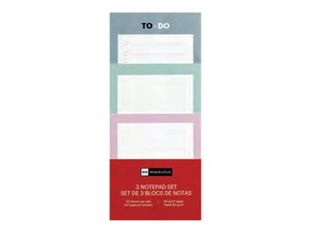 Miquelrius To Do - Notepad set - 90 hojas / 180 páginas - blanco (paquete de 3)