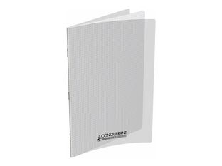 Conquérant Classique - Cahier polypro 24 x 32 cm - 48 pages - petits carreaux (5x5mm) - transparent