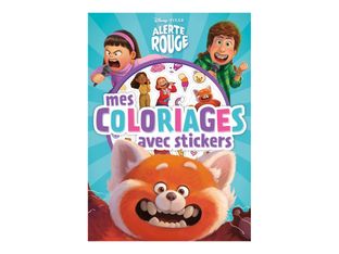 Mes Coloriages - livre à colorier avec autocollants - Alerte rouge Disney Pixar