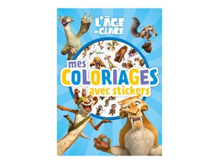 L'Âge de glace - Mes coloriages avec stickers - livre à colorier