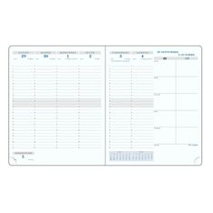 Recharge pour agenda SAS 22 Non-Stop - 1 semaine sur 2 pages - 18,5 x 22,5 cm - Exacompta