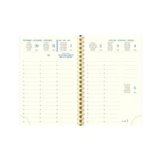Recharge pour agenda SAD 13S 16 mois - 1 semaine sur 2 pages - 9 x 13 cm - Exacompta