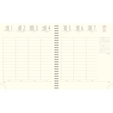 Recharge pour agenda SAD 18S 16 mois - 1 semaine sur 2 pages - 15 x 17 cm - Exacompta