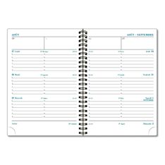 Recharge pour agenda SAD 19S 16 mois - 1 semaine sur 2 pages - 14 x 18 cm - Exacompta