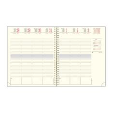 Recharge pour agenda SAD 22S 16 mois - 1 semaine sur 2 pages - 18,5 x 22,5 cm - Exacompta