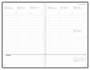 Agenda Oxford Romance - 1 semaine sur 2 pages - 16 x 24 cm - différents modèles disponibles - Hamelin