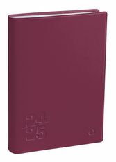 Agenda Touch - 1 semaine sur 2 pages - 16 x 24 cm - bordeaux - Quo Vadis