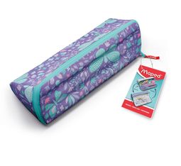 Maped - Trousse à ouverture XXL Pastel 1 compartiment - papillon - réversible et personnalisable