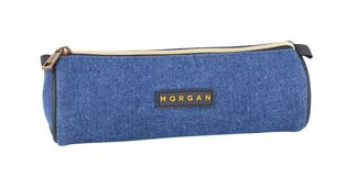 Trousse ronde Morgan - 1 compartiment - bleu - Hamelin