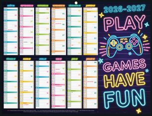 Calendrier Emploi du Temps Medium - 32 x 42 cm - Bouchut